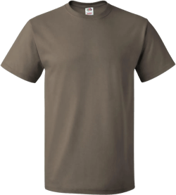 Fruit of the Loom 3930 100% Heavy Cotton Tee 2XL Safari 3 Pack