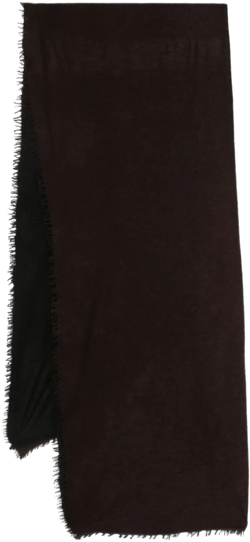 frayed brim cashmere scarf