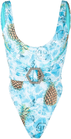 pineapple skies buckled monokini