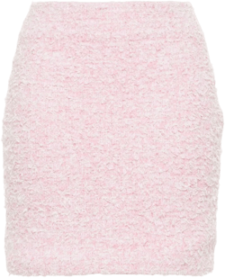 tweed bouclé mini skirt