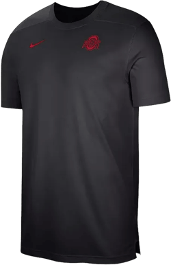 Men's Black Ohio State Buckeyes Sideline Coaches Performance Top
