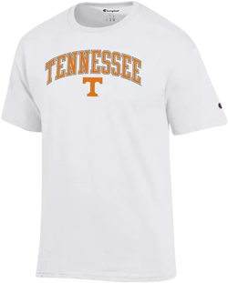 Men's White Tennessee Volunteers Arched Logo T-Shirt