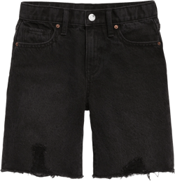 Baggy Frayed-Hem Bermuda Jean Shorts for Girls | Old Navy