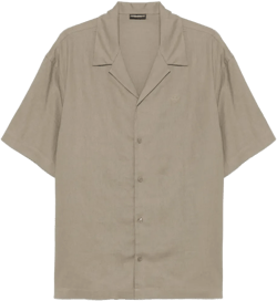 logo-embroidered shirt