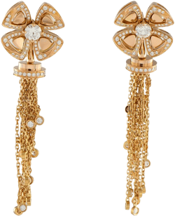 18K rose gold Forever diamond earrings