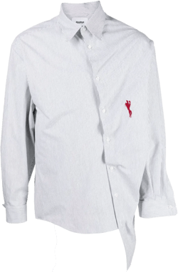 logo-embroidered cotton shirt