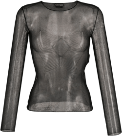 semi-sheer silk top
