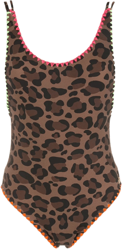 Tiff leopard-print swimsuit