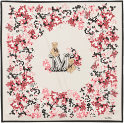 floral-print scarf