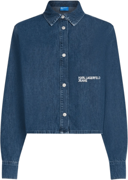 boxy denim blouse
