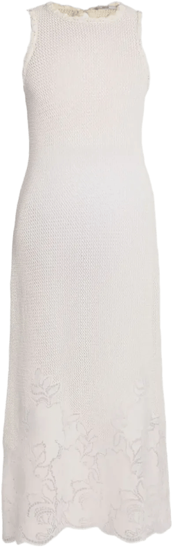 sleeveless midi dress