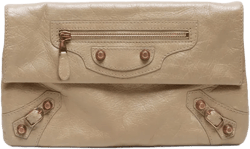 2010-2020s Giant Envelope leather clutch bag