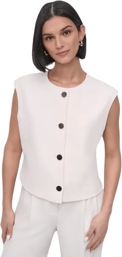 Petite Aero Crepe Vest