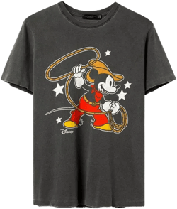 Junk Food Clothing Mickey Mouse Lasso Vintage Tee