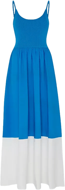 MILLY Colorblocked Midi Dress 
