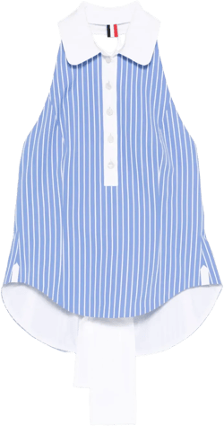 pinstriped halter top