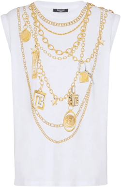 Collier-print vest 
