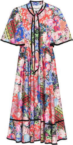paisley-print dress