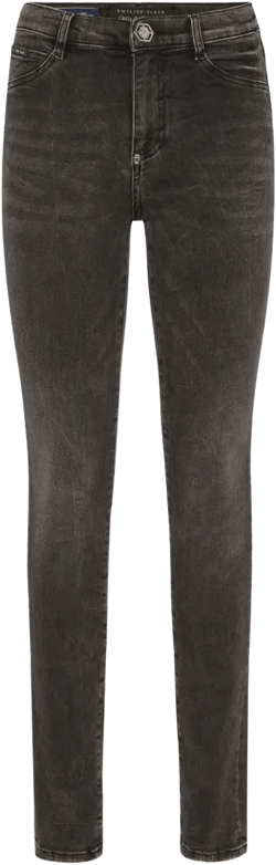 high-waisted skinny jeans 