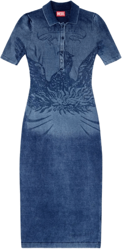 M-Fenny denim button-up dress