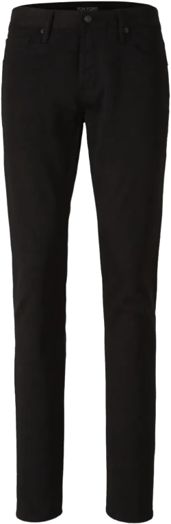 compact-twill slim-fit jeans