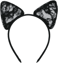lace cat ear headband