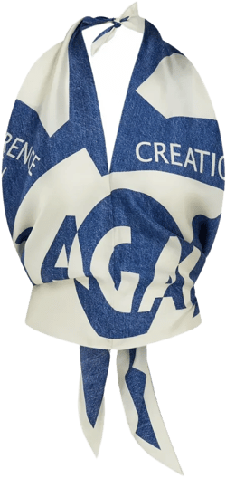 Venna-print silk scarf