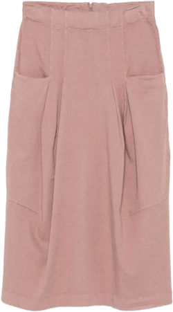 pleated midi skirt 