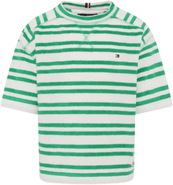 striped short-sleeve top