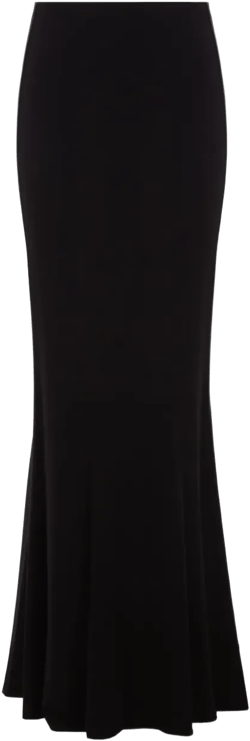 asymmetric-hem maxi skirt