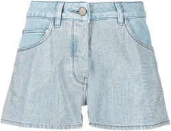 stud detail denim shorts