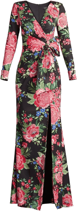 Talvo floral wrap dress