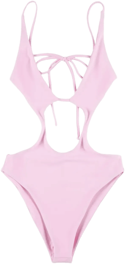 cut-out swimsuit