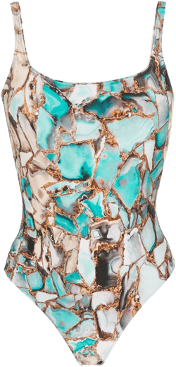 Hapuna gemstone-print swimsuit