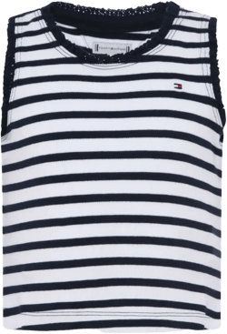 striped sleeveless top