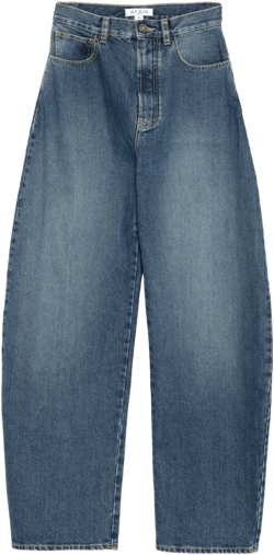 barrel-leg jeans