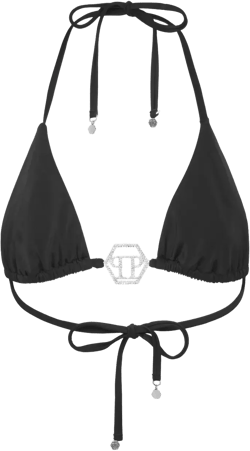 Crystal Hexagon triangle bikini top