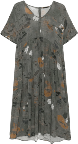 printed midi dress