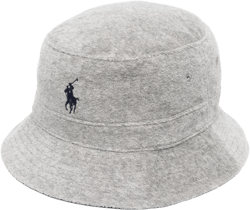embroidered-logo bucket hat 