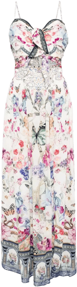 double tie front dress