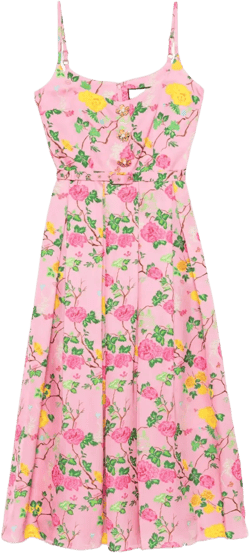 floral-print dress