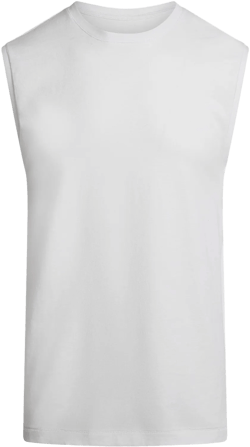 Skims Men's White Relaxed Sleeveless Shirt