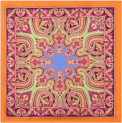 Etro Men's Red Silk Pocket Square