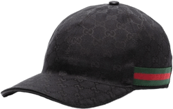 Gucci Women's Black Web Detail Baseball Cap