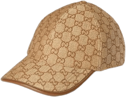 Gucci Women's Brown Gg Straw Baseball Hat