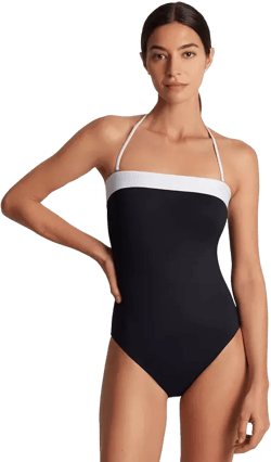 Women's Modern Bandeau One Piece Swimsuit 