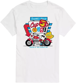 Hybrid Apparel Peanuts Coffee Mens Short Sleeve Tee