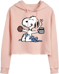 Trendy Juniors Peanuts Snoopy Graphic Cropped Hoodie