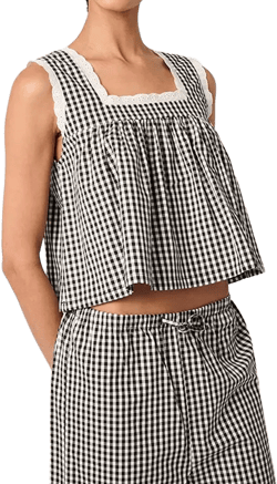 Women's Square Neck Baby Doll Top