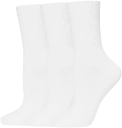 Women's 3-Pk. Bobby Ribbed-Cuff Crew Socks U23317